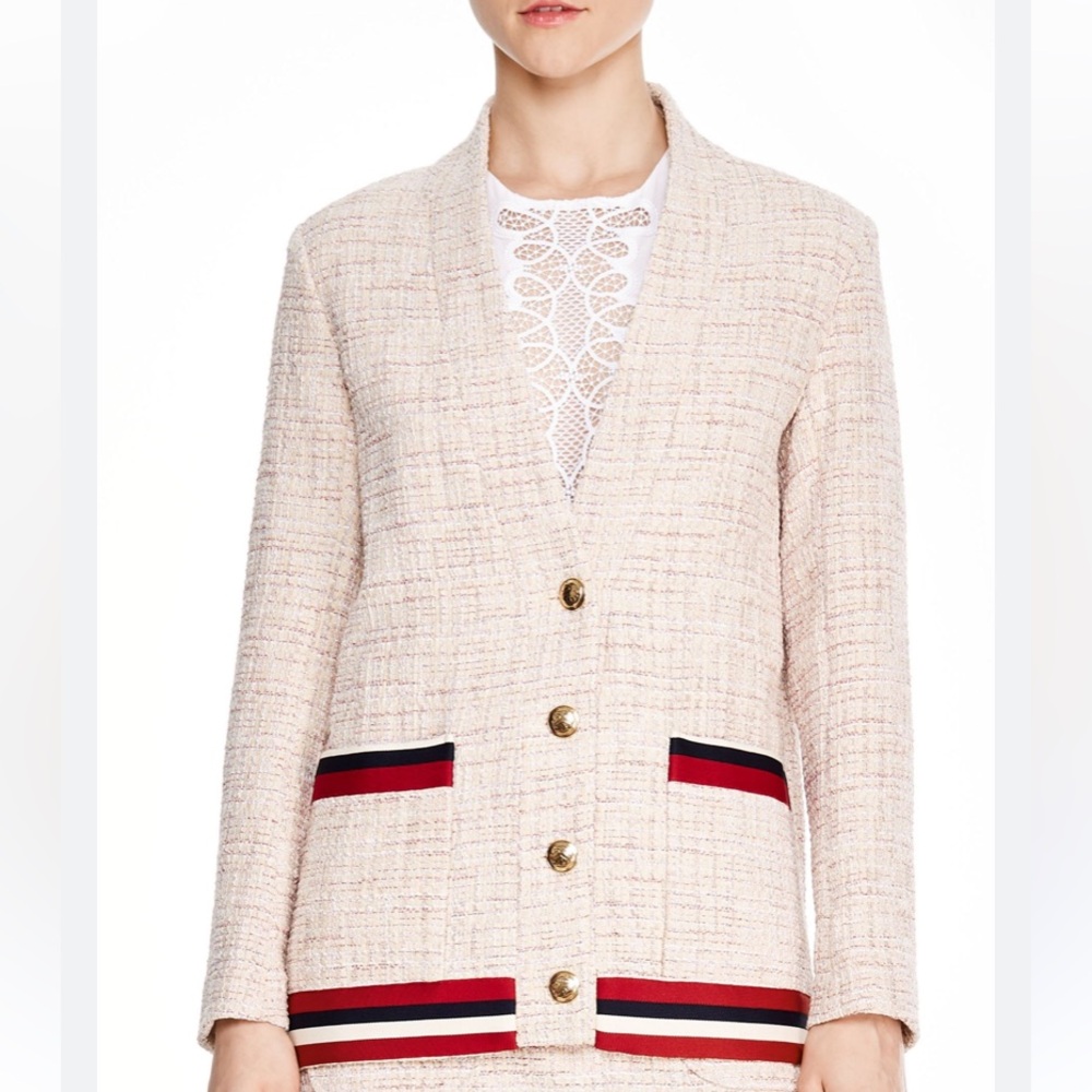 Sandro tweed jacket